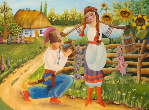Українська народна музика-При долині кущ калини